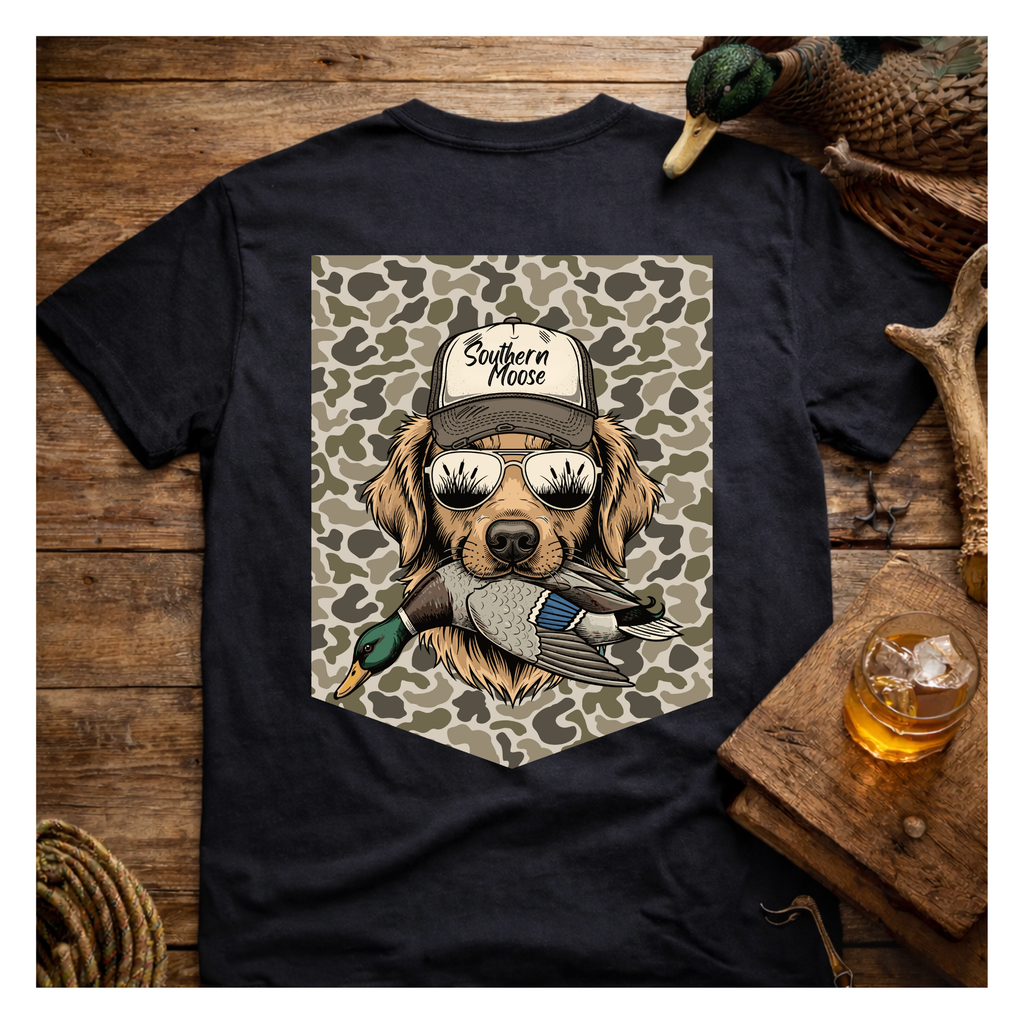 Camo Golden Retriever T-Shirt
