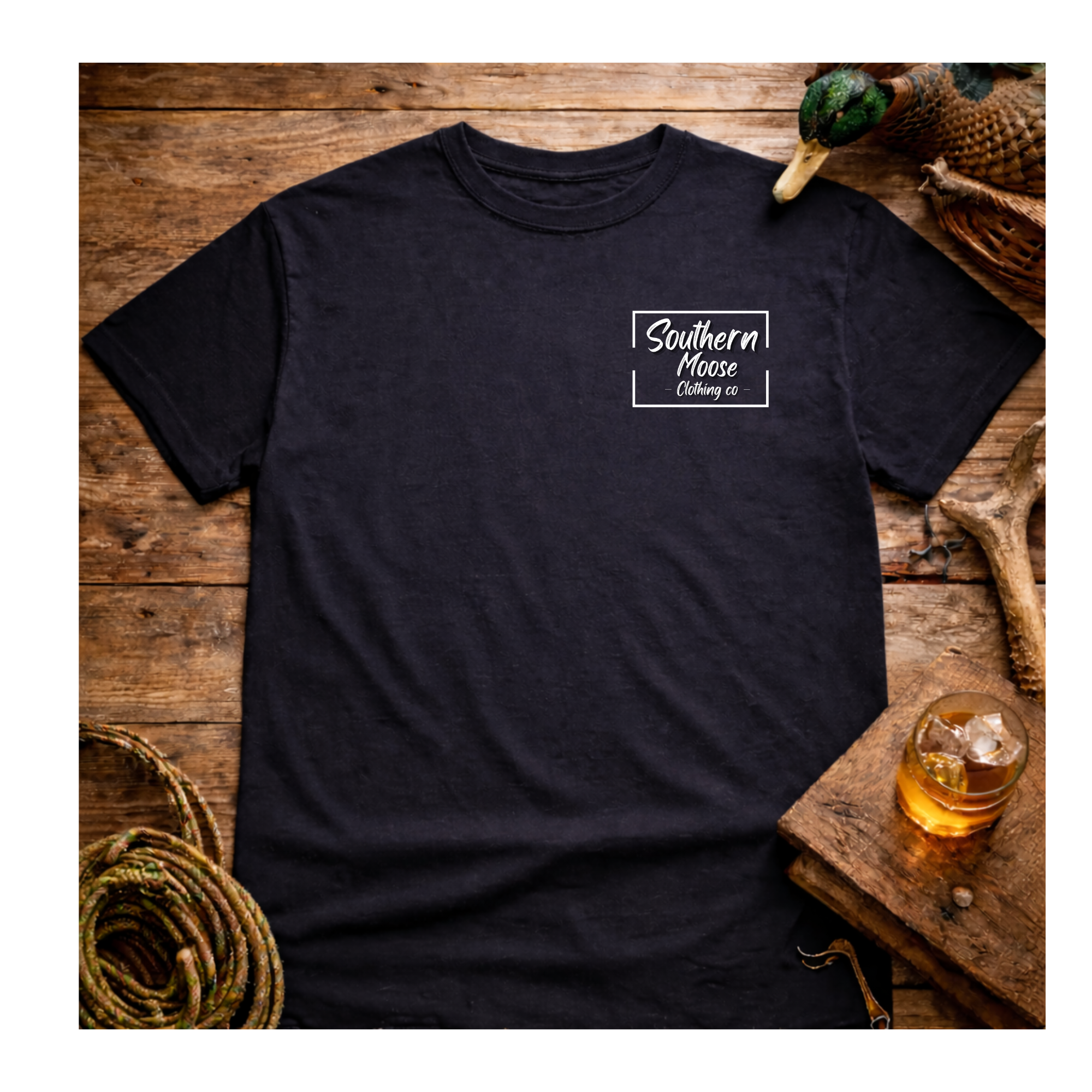 Black Woodie T-Shirt